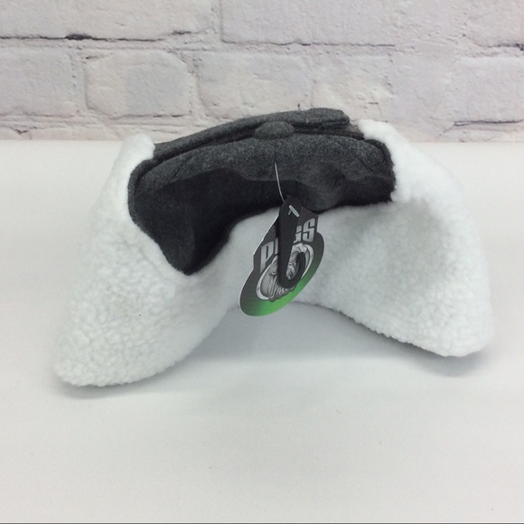 Pugs Gray Trapper Hat Men's OS w/Sherpa Lined Ear Flaps Hiking Outdoors Winter - Picture 7 of 8